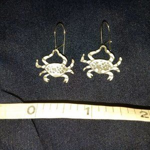 Vintage Crab Pierced Earrings